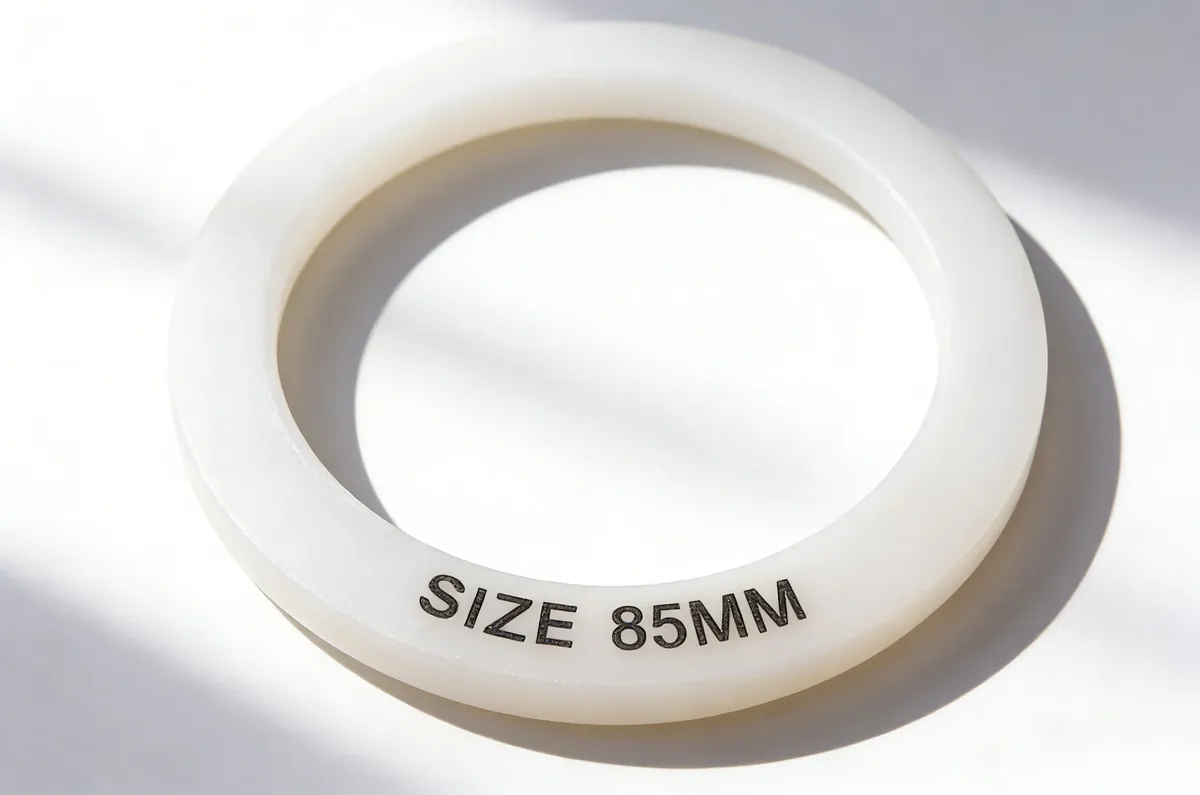 Anello in silicone con misura marcata