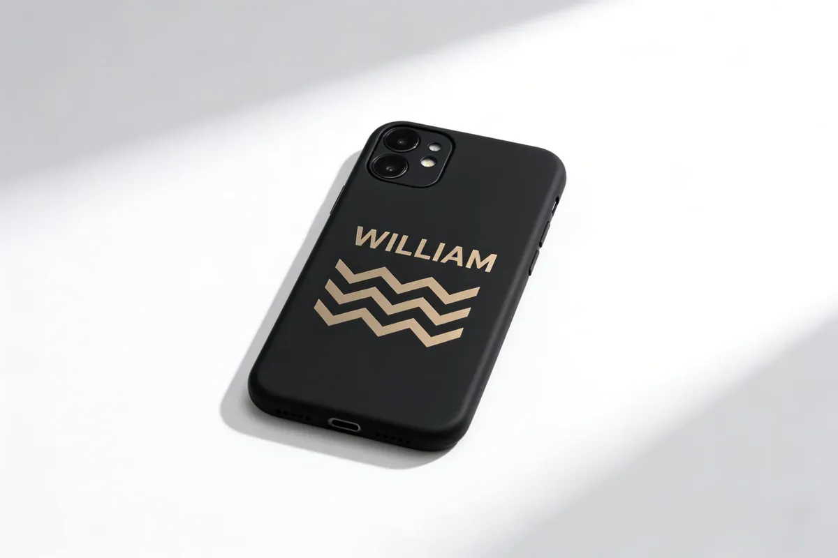 Cover per telefono con nome inciso