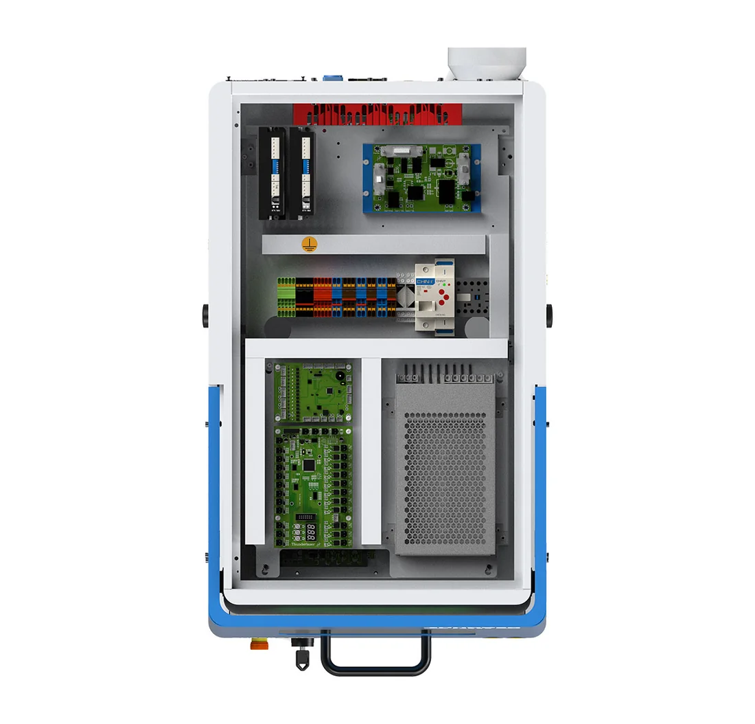 MARCATORE LASER FIBRA THUNDER AURORA LITE — aperto dall'alto