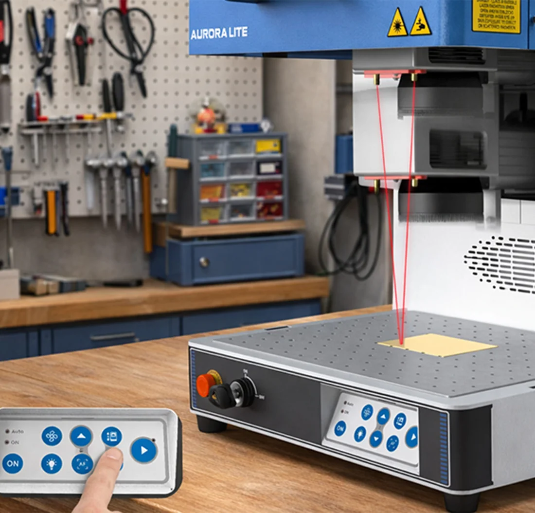 MARCATORE LASER FIBRA THUNDER AURORA LITE — messa a fuoco