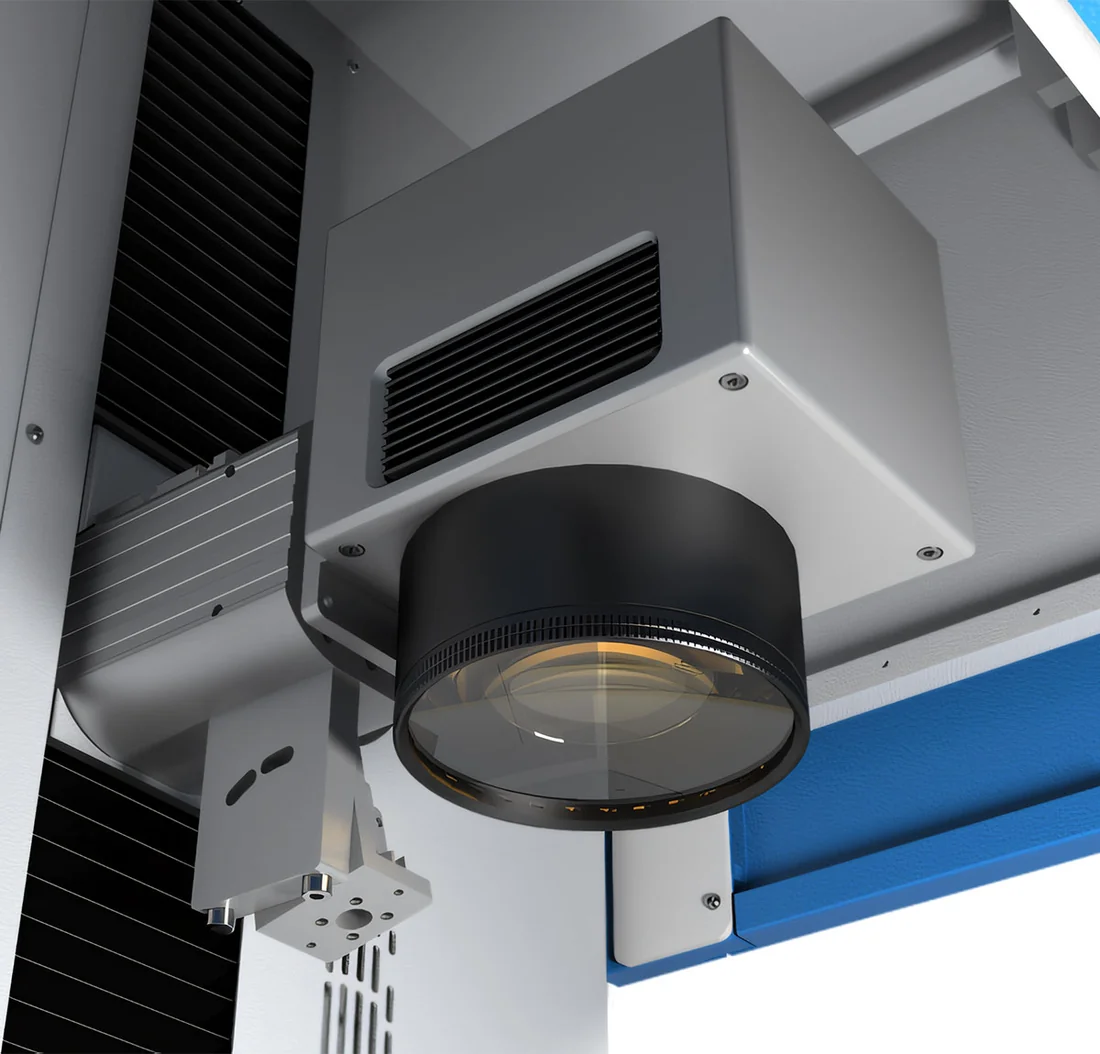 MARCATORE LASER FIBRA THUNDER AURORA LITE — testa da vicino