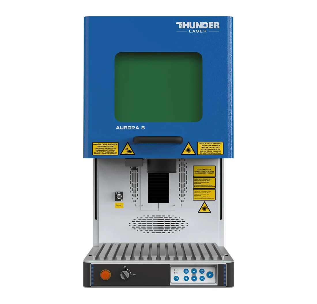 MARCATORE LASER FIBRA THUNDER AURORA MOPA — fronte aperto