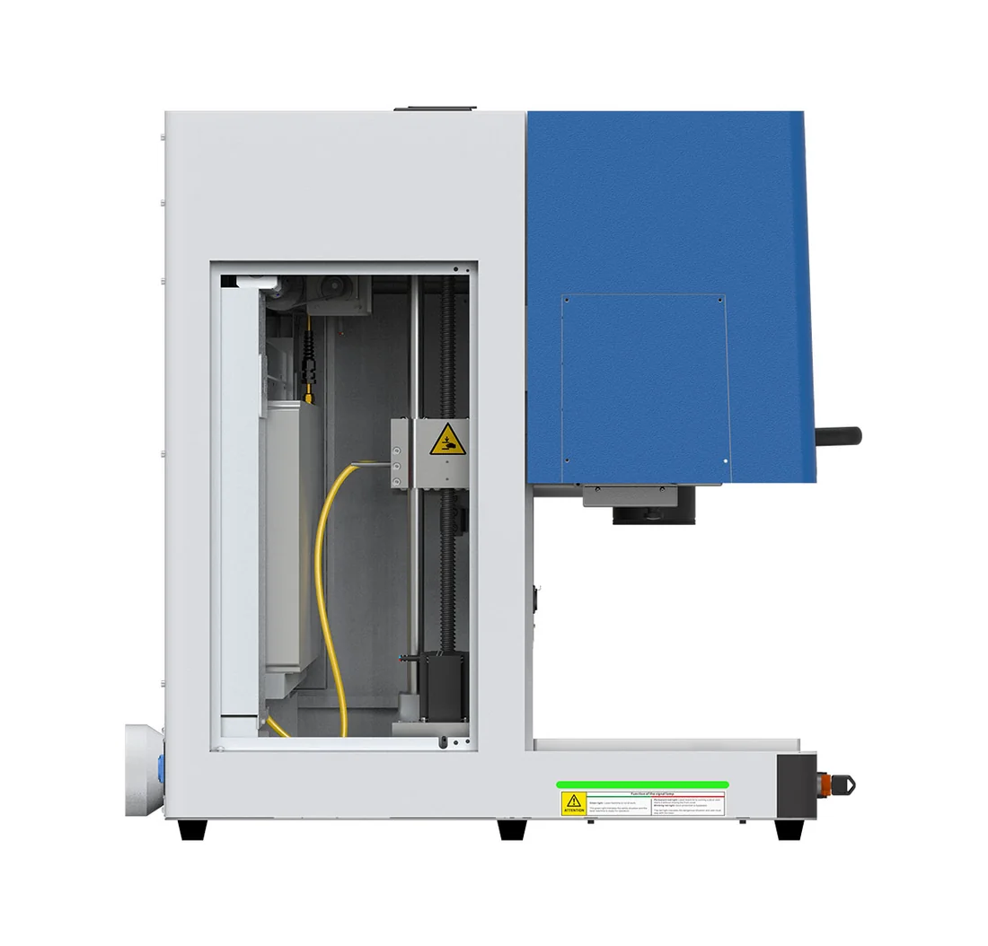 MARCATORE LASER FIBRA THUNDER AURORA MOPA — lato sinistro aperto