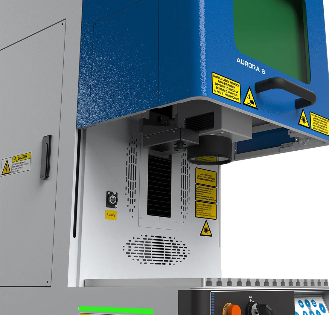 MARCATORE LASER FIBRA THUNDER AURORA MOPA — testa
