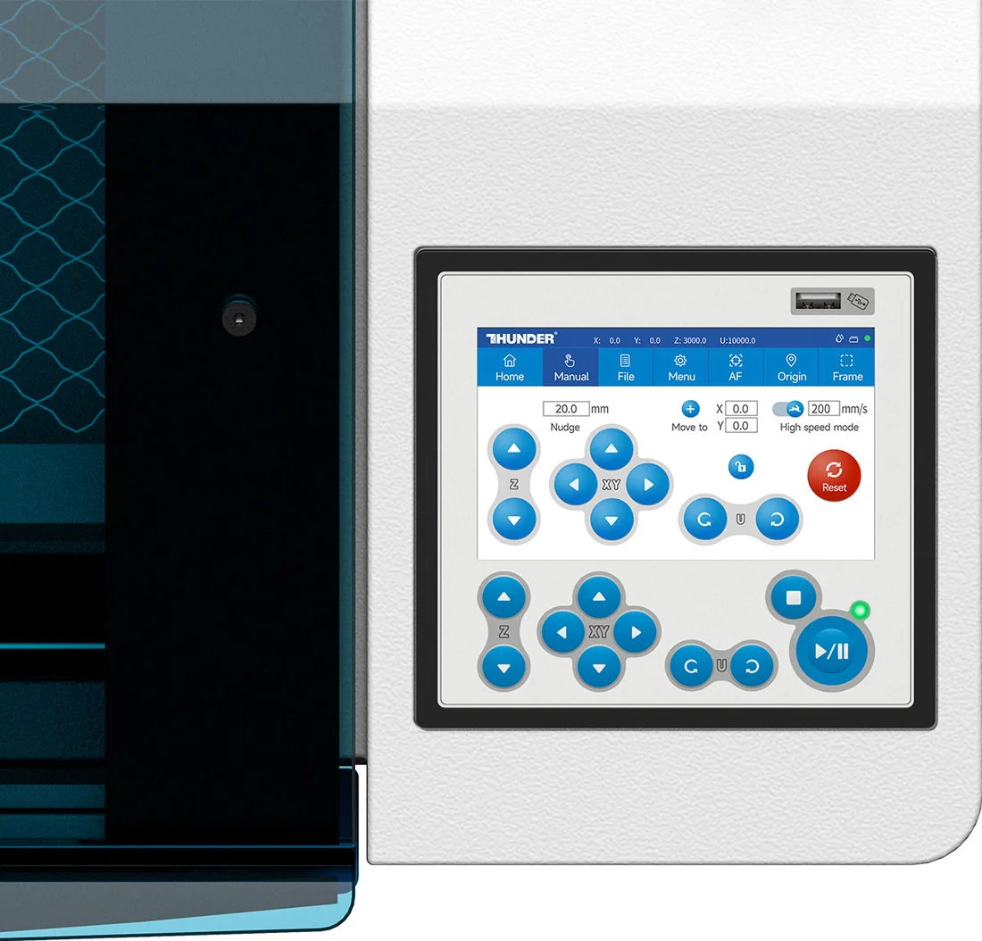 LASER CO₂ THUNDER BOLT — display