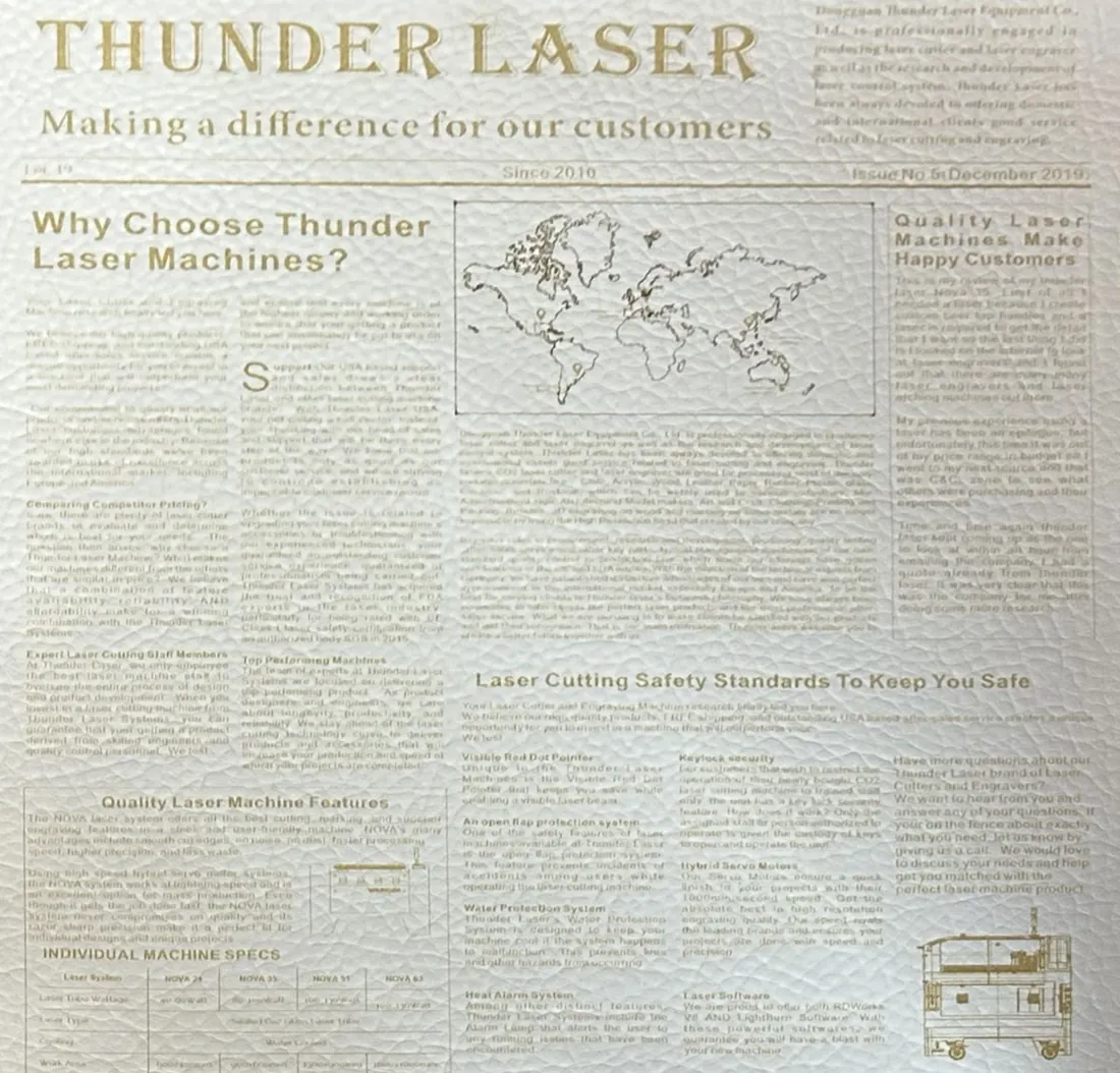 incisione di testo su carta (Thunder Bolt)