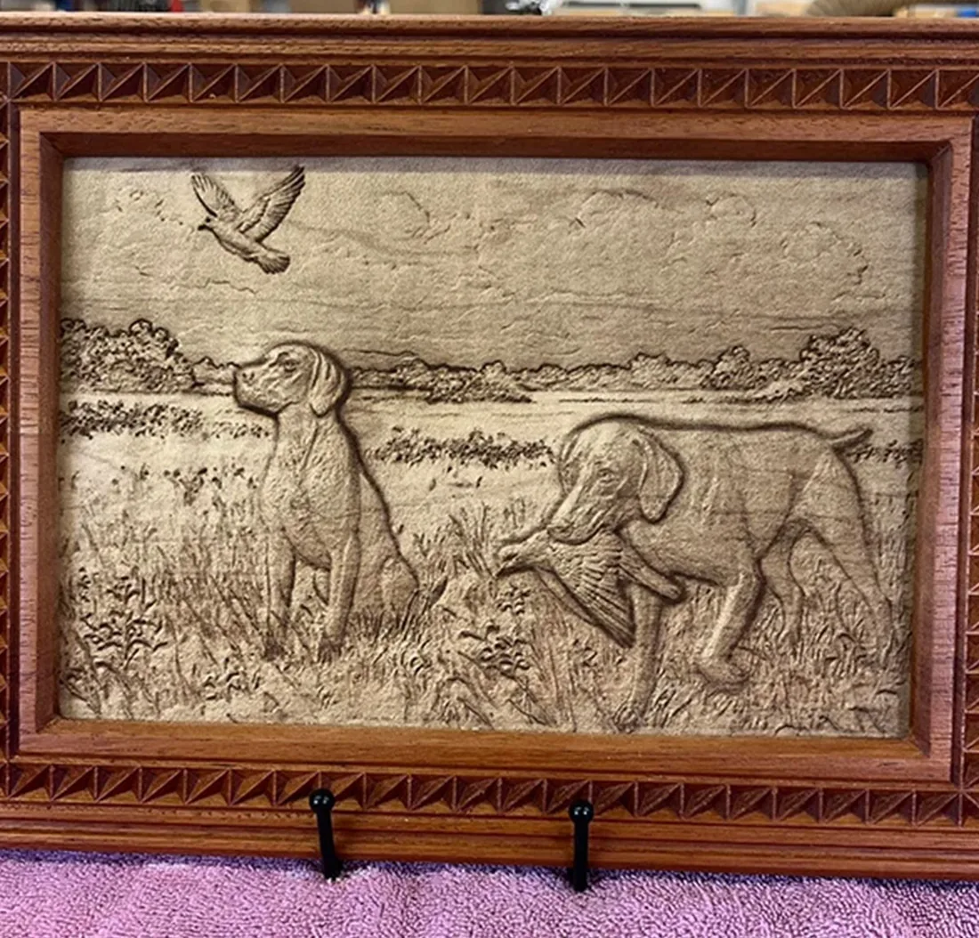 quadro in legno inciso in rilievo (Thunder Nova Plus)