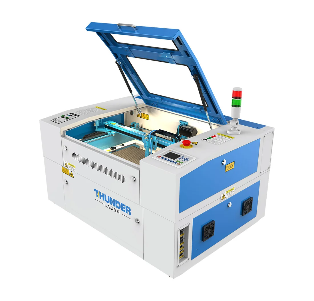 LASER CO₂ THUNDER NOVA — modello 24, fronte destra aperta