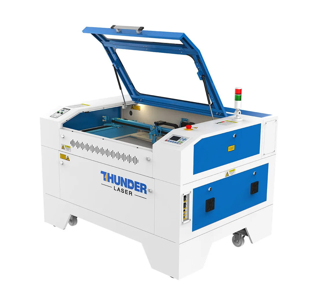 LASER CO₂ THUNDER NOVA — modello 35, fronte destra aperta